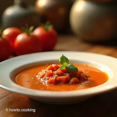 Soupe aux Tomates &agrave; lAncienne Le Go&ucirc;t de mon Enfance Fiche recette