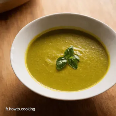 Soupe de Courgette au Basilic Ma Recette Facile et Gourmande Fiche recette