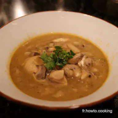 Soupe Champignon Facile Le Velout&eacute; R&eacute;confortant de Maman Fiche recette
