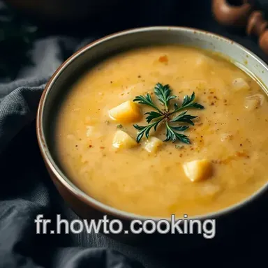 Soupe Velout&eacute;e de Patate Douce &agrave; la Marocaine : Ma Recette Facile et R&eacute;confortante Fiche recette