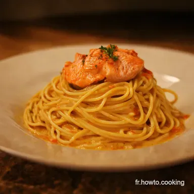 Spaghetti au Saumon Fum&eacute; Ma Recette Facile Gourmande Fiche recette