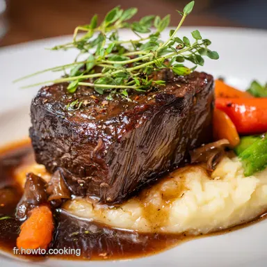 Steak Bourguignon Facile: Un Classique Bistro, Revisit&eacute;! Fiche recette