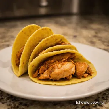 Tacos au Poulet &agrave; la Fran&ccedil;aise Rapide et Gourmand Fiche recette