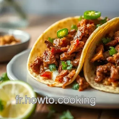 Recette Tacos Carnitas: La Fiesta Facile &agrave; la Maison! Fiche recette