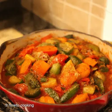 Tajine dautomne aux l&eacute;gumes color&eacute;s Mon secret pour un festin Fiche recette