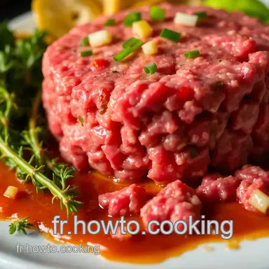D&eacute;couvrez mon Tartare de B&oelig;uf Classique : Un D&eacute;lice &agrave; Partager Fiche recette