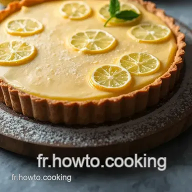 Tarte au Citron S&egrave;ch&eacute; : Un D&eacute;lice M&eacute;diterran&eacute;en Facile &agrave; R&eacute;aliser Fiche recette