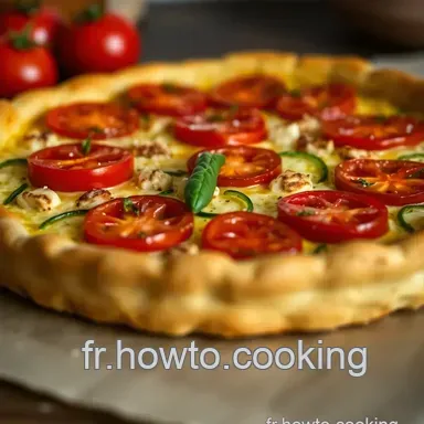 La D&eacute;licieuse Tarte aux Courgettes Tomates : Recette Facile et Fra&icirc;che Fiche recette