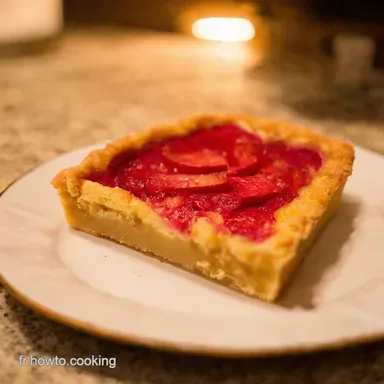 Ma Recette Rhubarbe Facile Tarte Rustique Amande D&eacute;licieuse Fiche recette