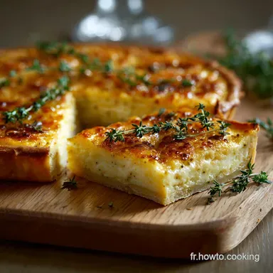 Tarte L&eacute;g&egrave;re Thon Moutarde Recette Facile Rapide et Minceur Fiche recette