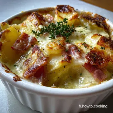Recette pour la Tartiflette Traditionnelle Cuite au Four