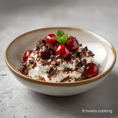 Tiramisu For&ecirc;t Noire : Recette pour 8 Portions Gourmandes Fiche recette