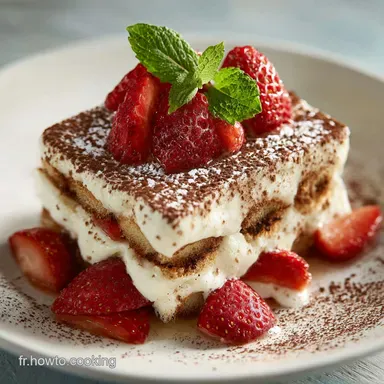 Tiramisu L&eacute;ger aux Fraises la recette fra&icirc;cheur printani&egrave;re et a&eacute;rienne Fiche recette