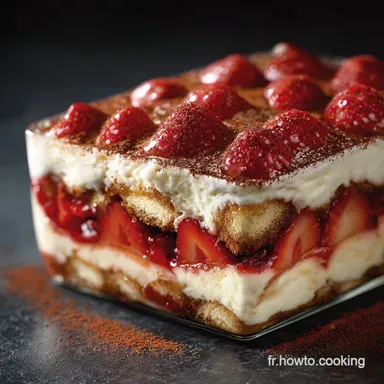 Tiramisu L&eacute;ger aux Fraises La Recette A&eacute;rienne et Rafra&icirc;chissante Fiche recette