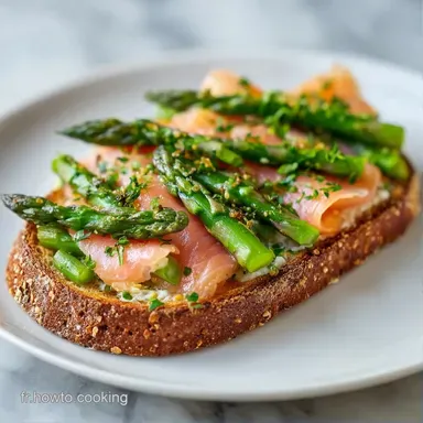 Toast Asperge Truite Fum&eacute;e en 25 Min Fiche recette