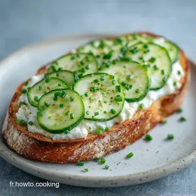 Toast Fromage Concombre en 12 Minutes Fiche recette