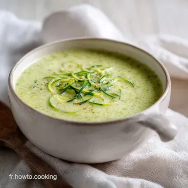 Velout&eacute; de Courgettes Vache qui Rit en 25 min Fiche recette