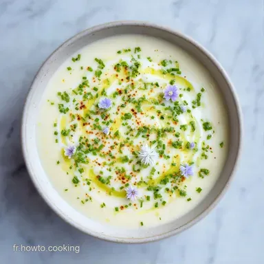 Velout&eacute; d'Asperges Blanches Soyeux Fiche recette