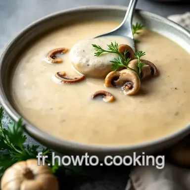 Velout&eacute; de Champignons: Ma Recette R&eacute;confortante & Facile! Fiche recette