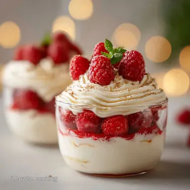 Verrines Framboise Mascarpone Meringue en 15 Minutes Fiche recette