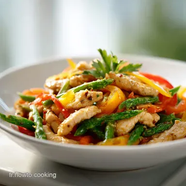 Id&eacute;e Repas Ce Soir Poulet L&eacute;gumes Rapide Fiche recette