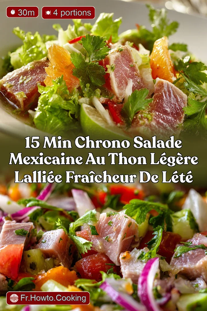 15 min chrono Salade Mexicaine au Thon L&eacute;g&egrave;re lalli&eacute;e fra&icirc;cheur de l&eacute;t&eacute;