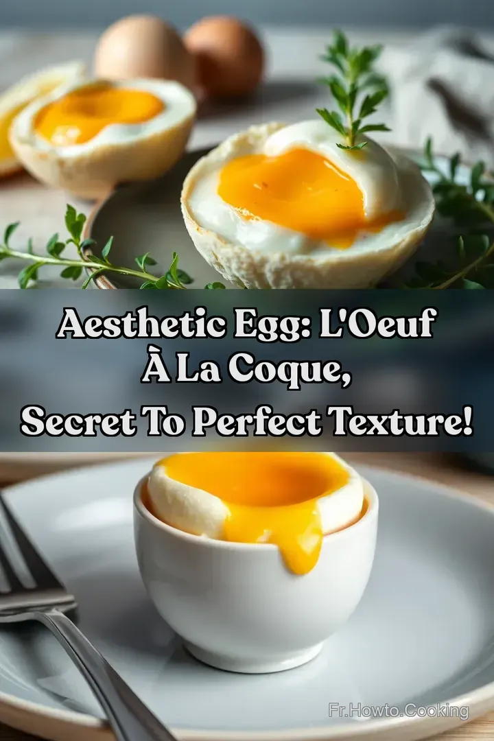 Aesthetic Egg: L Oeuf &agrave; la Coque Secret To Perfect Texture!
