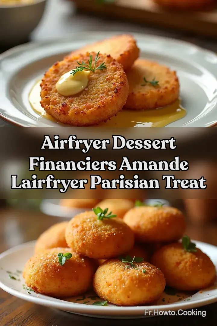 Airfryer Dessert Financiers Amande LAirfryer Parisian Treat