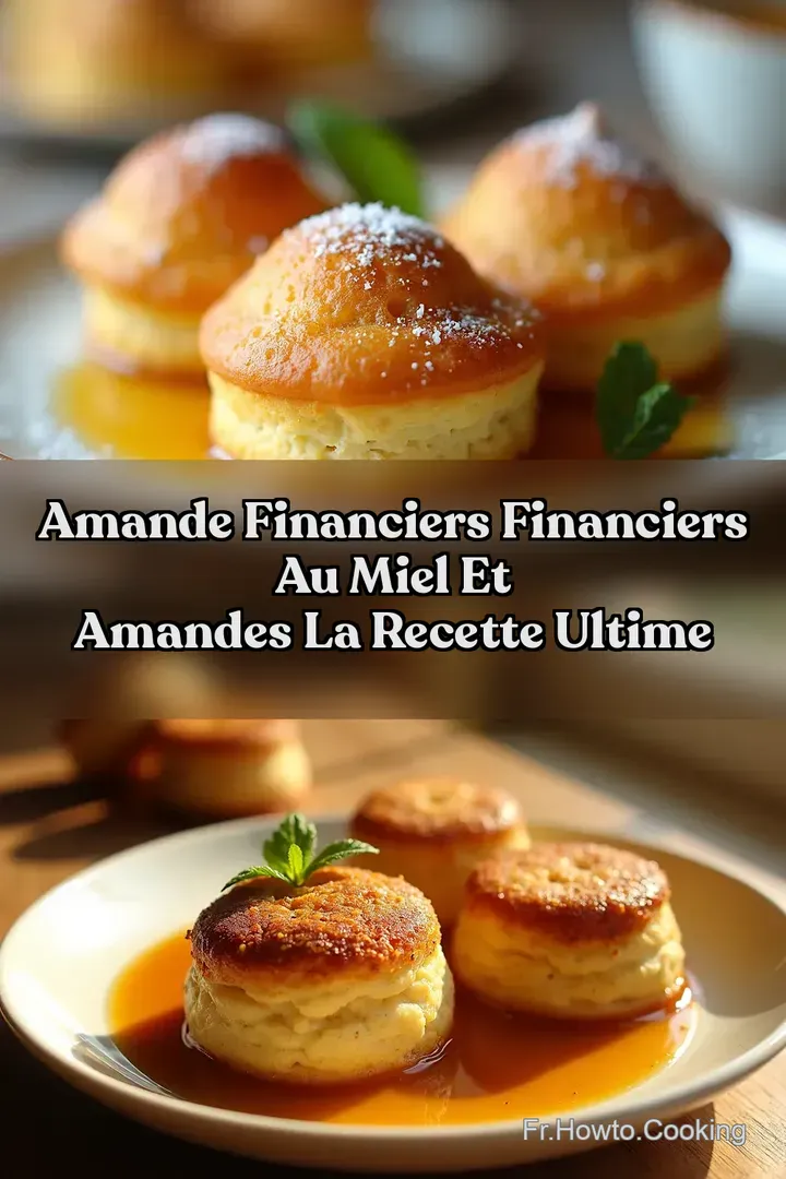 Amande Financiers financiers au miel et amandes La Recette Ultime