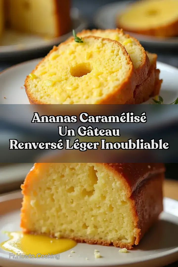 Ananas Caram&eacute;lis&eacute; Un G&acirc;teau Renvers&eacute; L&eacute;ger Inoubliable