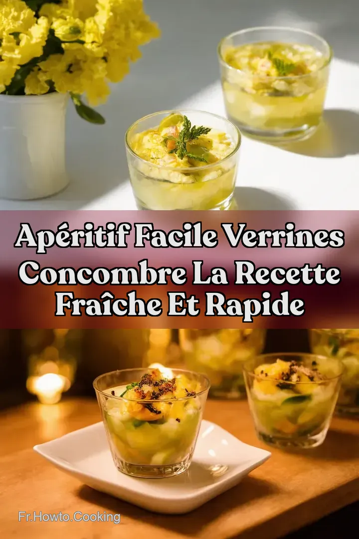 Ap&eacute;ritif Facile Verrines Concombre La Recette Fra&icirc;che et Rapide
