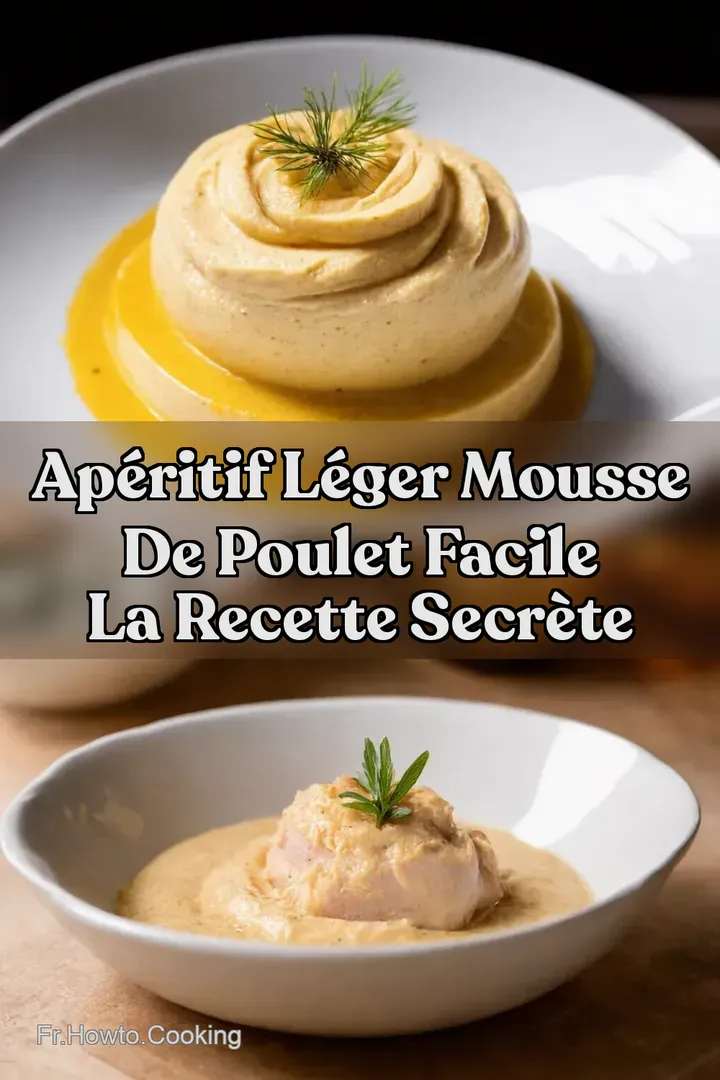 Ap&eacute;ritif L&eacute;ger Mousse de poulet facile La recette secr&egrave;te