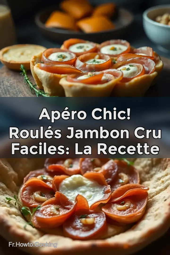 Ap&eacute;ro Chic! Roul&eacute;s Jambon Cru Faciles: La Recette
