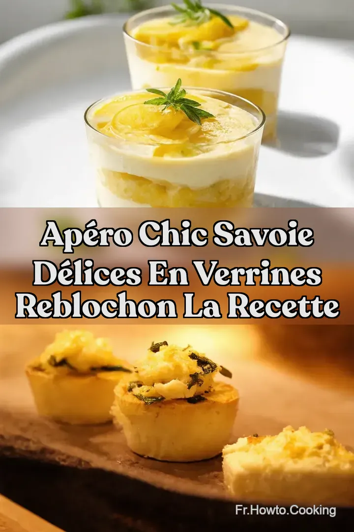 Ap&eacute;ro Chic Savoie D&eacute;lices en Verrines Reblochon LA recette