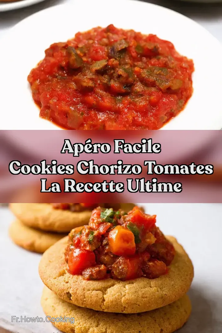 Ap&eacute;ro Facile Cookies Chorizo Tomates La Recette Ultime
