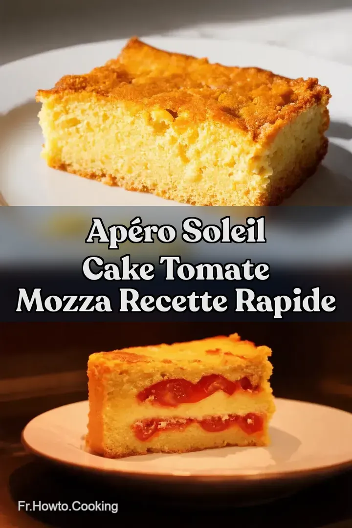 Ap&eacute;ro Soleil Cake Tomate Mozza Recette Rapide