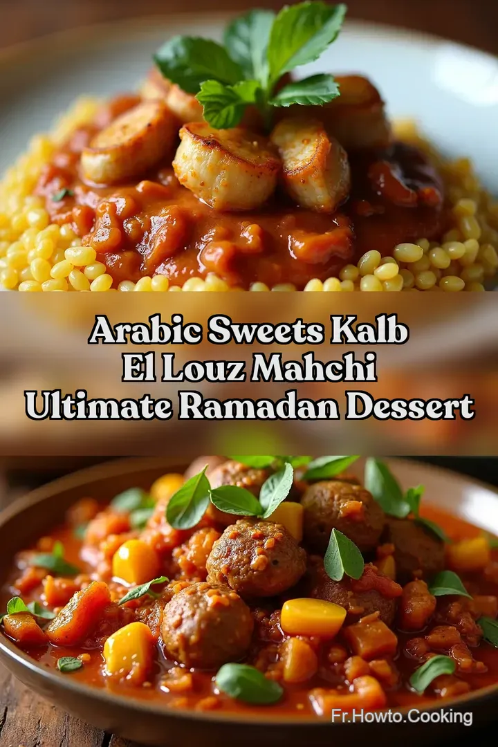 Arabic Sweets Kalb el Louz Mahchi Ultimate Ramadan Dessert