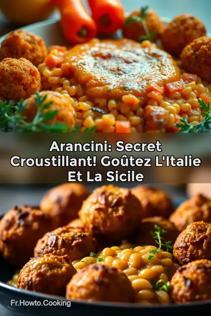 Arancini: Secret croustillant! Go&ucirc;tez l Italie et la Sicile