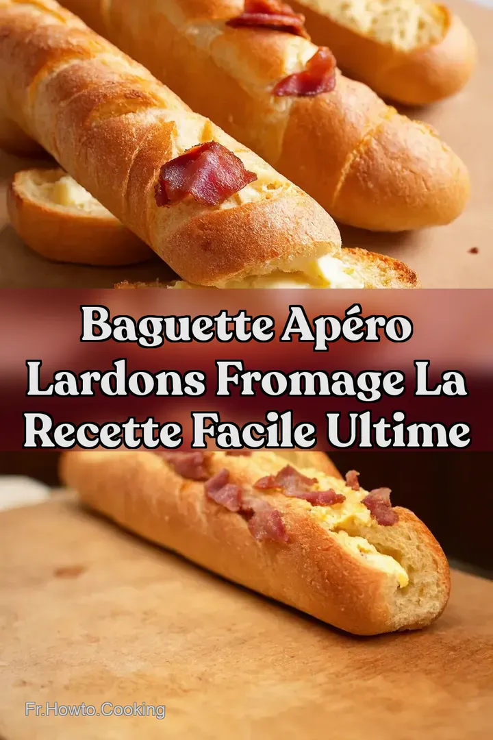Baguette Ap&eacute;ro Lardons Fromage La Recette Facile Ultime