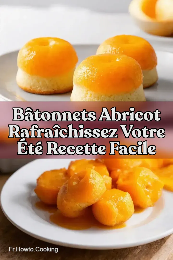 B&acirc;tonnets Abricot Rafra&icirc;chissez Votre &Eacute;t&eacute; Recette Facile