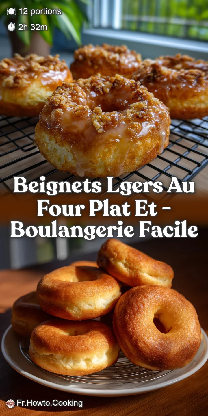 Close-up of a tender, airy beignet, revealing a soft, light interior. The surface is dusted with a delicate layer of fine,...