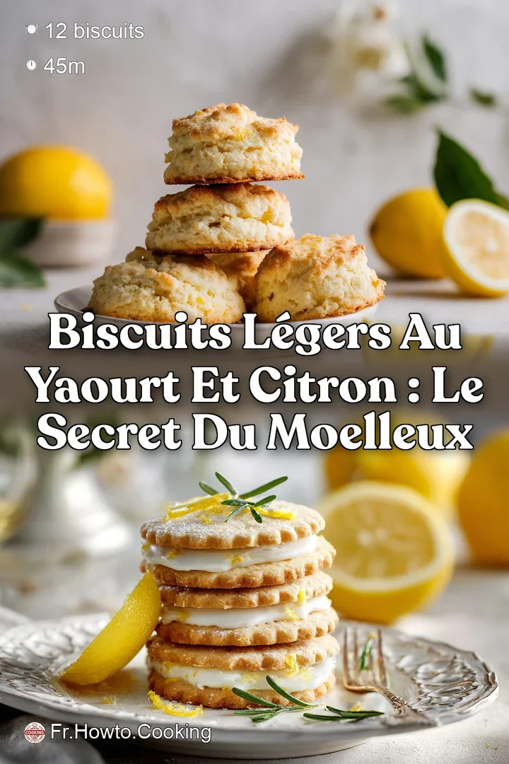 Biscuits L&eacute;gers au Yaourt et Citron : Le secret du moelleux