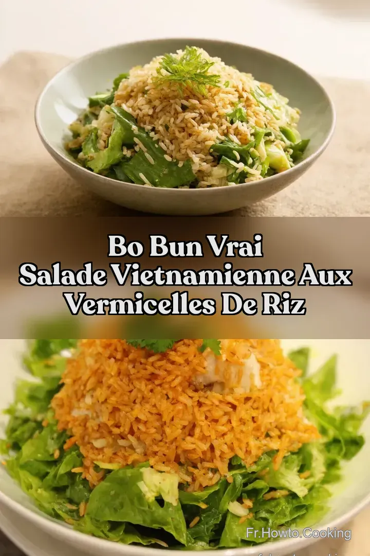 Bo Bun Vrai Salade Vietnamienne aux Vermicelles de Riz