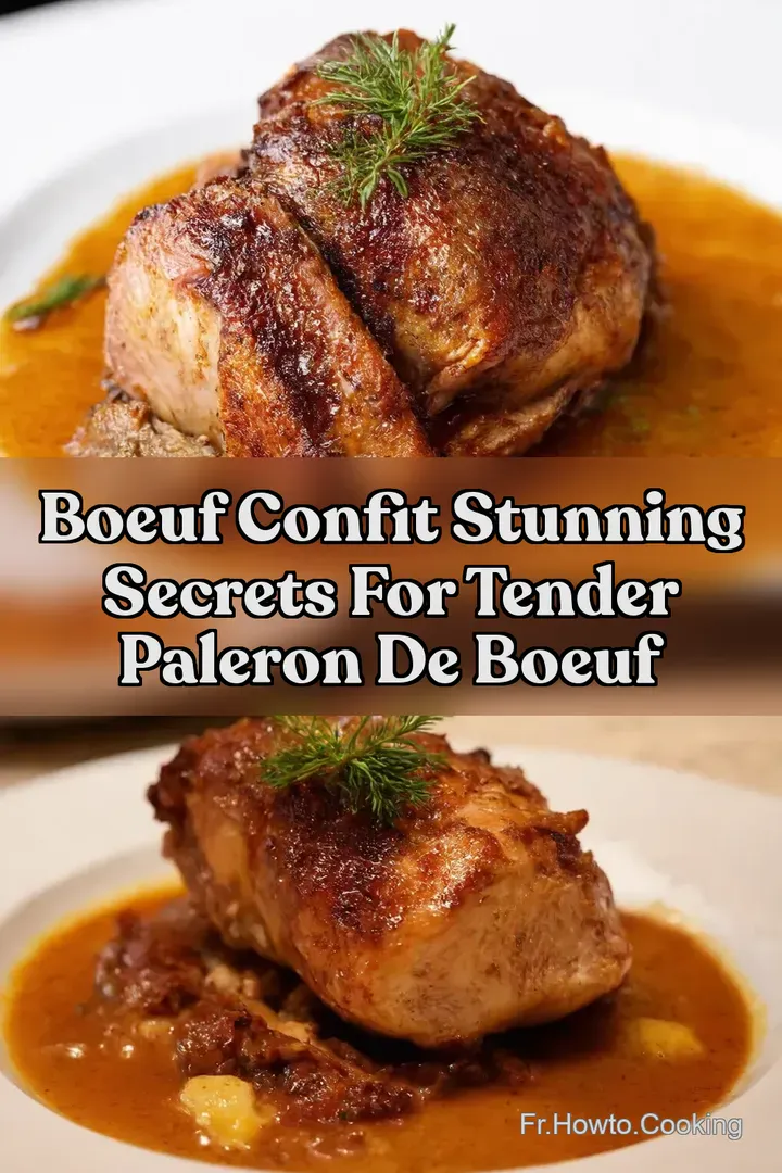 Boeuf Confit Stunning Secrets For Tender Paleron de Boeuf
