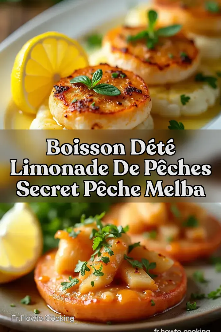 Boisson d&eacute;t&eacute; Limonade de P&ecirc;ches Secret P&ecirc;che Melba