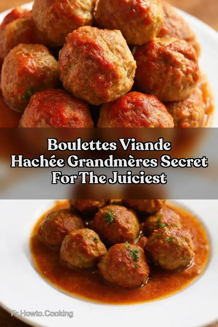 Boulettes Viande Hach&eacute;e GrandM&egrave;res Secret For The Juiciest