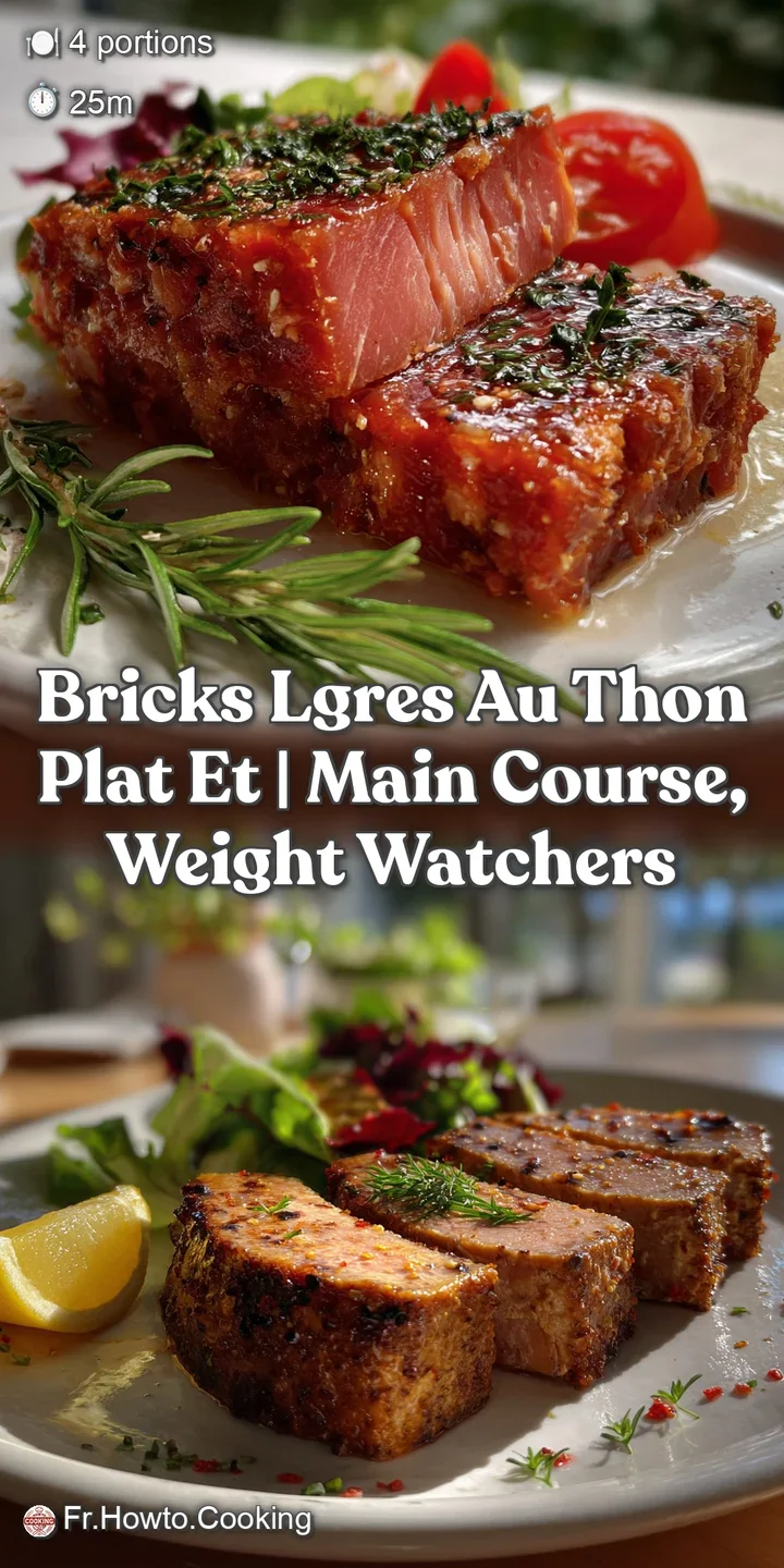 Bricks Lgres au Thon Plat et | Main Course Weight Watchers