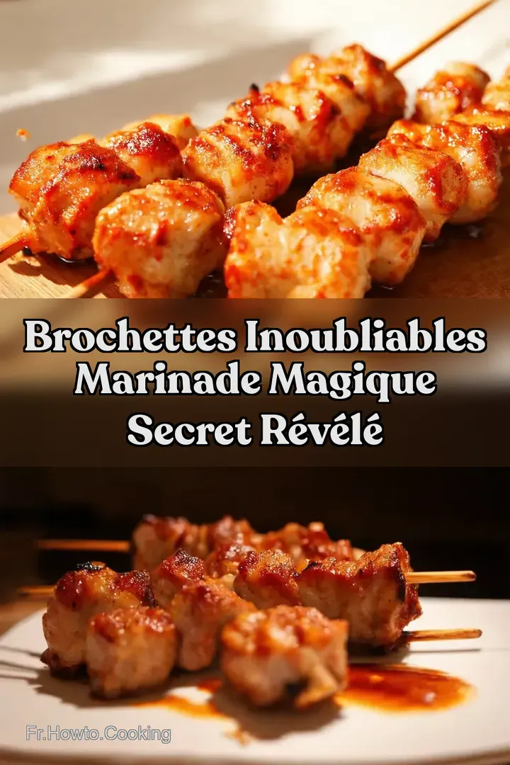 Brochettes Inoubliables Marinade Magique Secret R&eacute;v&eacute;l&eacute;