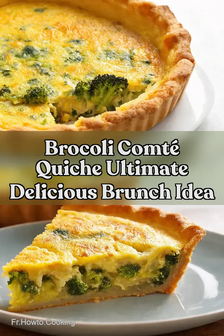Brocoli Comt&eacute; Quiche Ultimate Delicious Brunch Idea