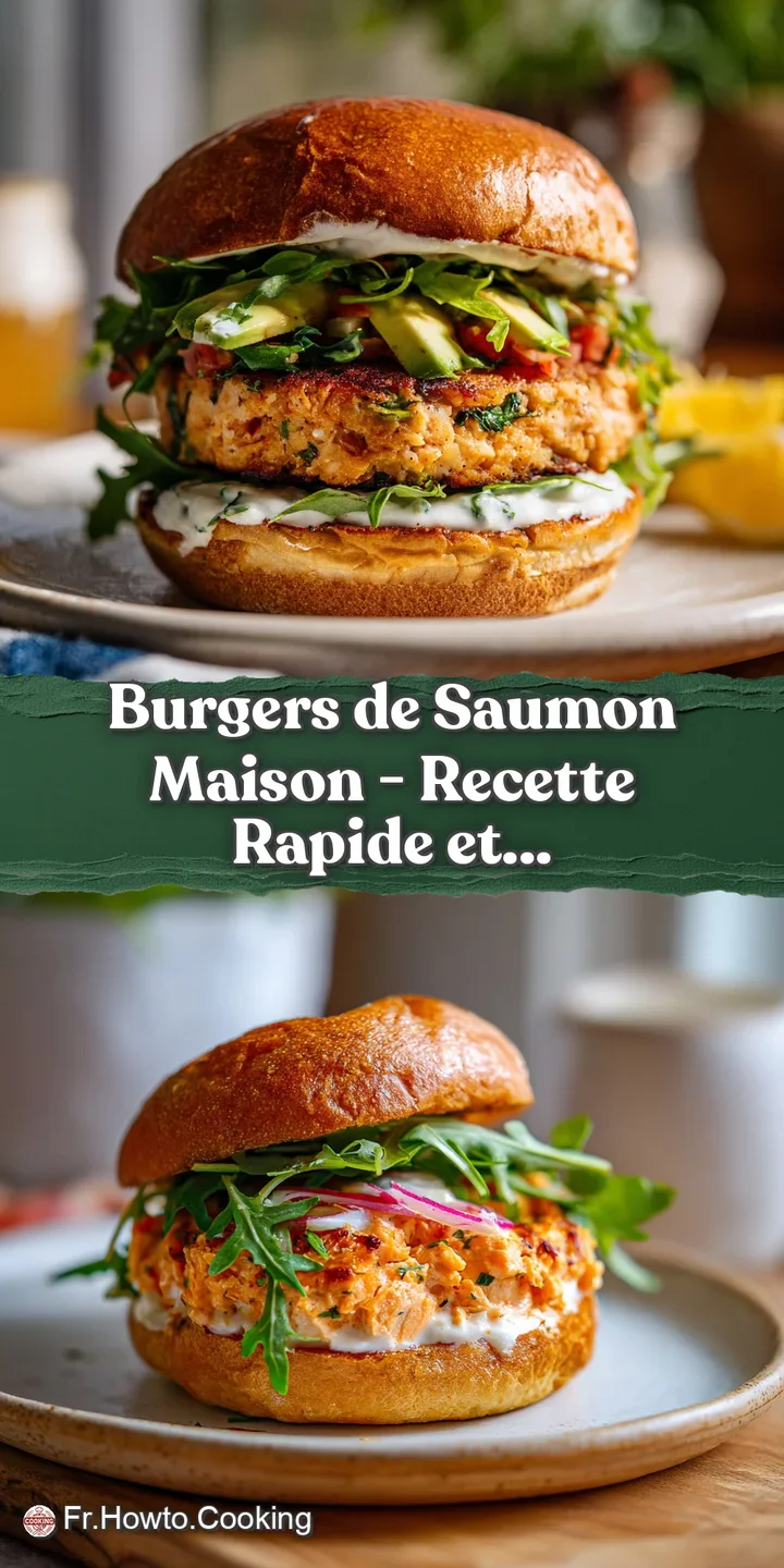 Close-up of a perfectly seared salmon burger patty, showcasing its flaky texture and savory char marks.